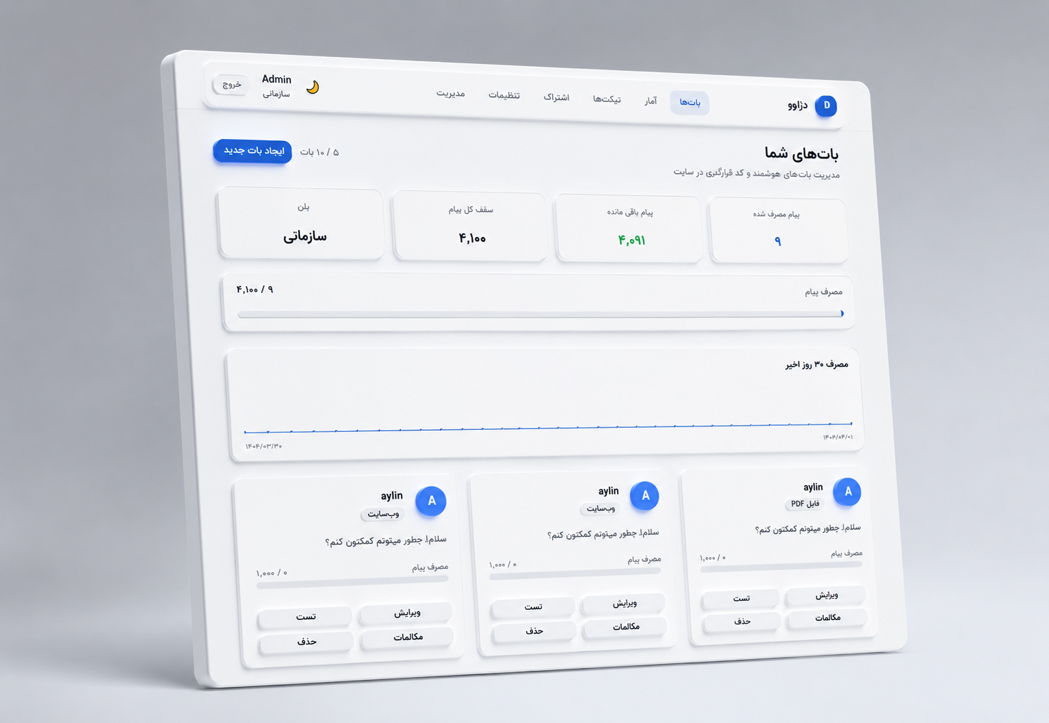 دژاوو؛ ویجت چتبات هوشمند قابلنصب روی هر سایت